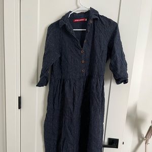 Pyne & Smith Midnight Stripe Dress